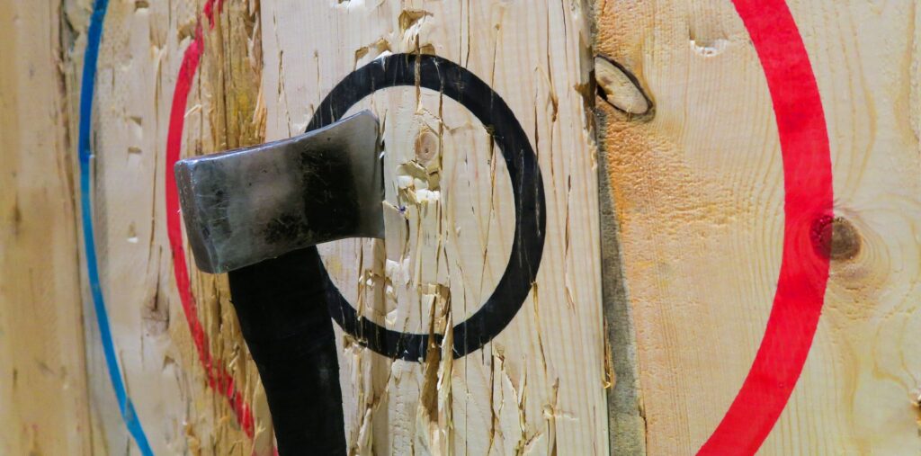 AXGard dedicated axe-throwing venue in downtown Towson, MD